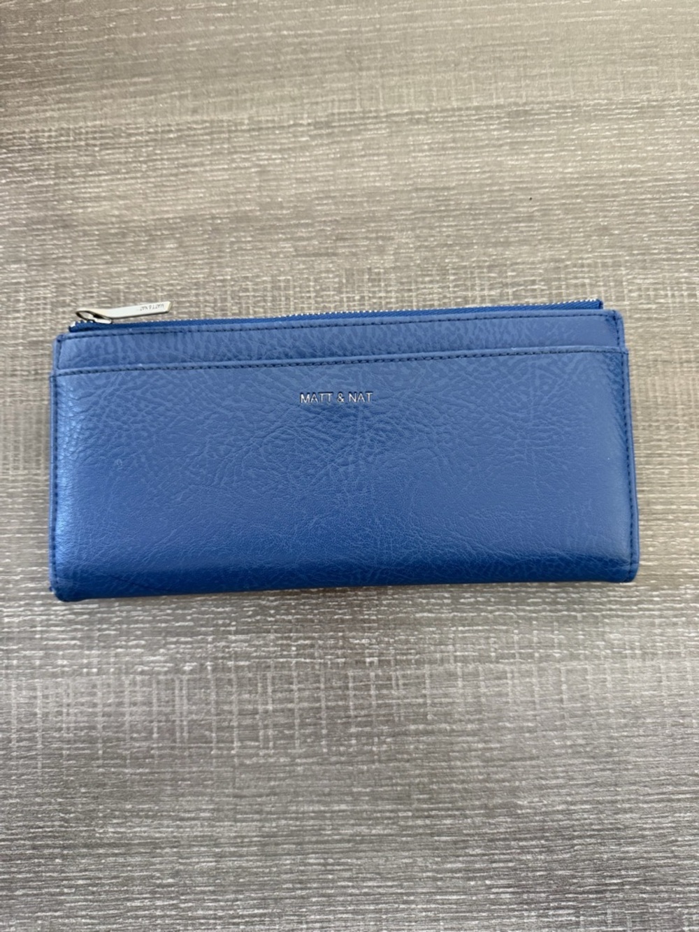 Matt & Nat Watson Vintage Vegan Leather Long Wallet - Blue